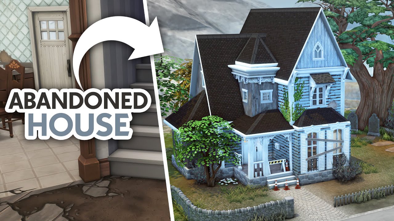 Заброшенный дом с привидениями 👻 // The Sims 4 Скоростная постройка