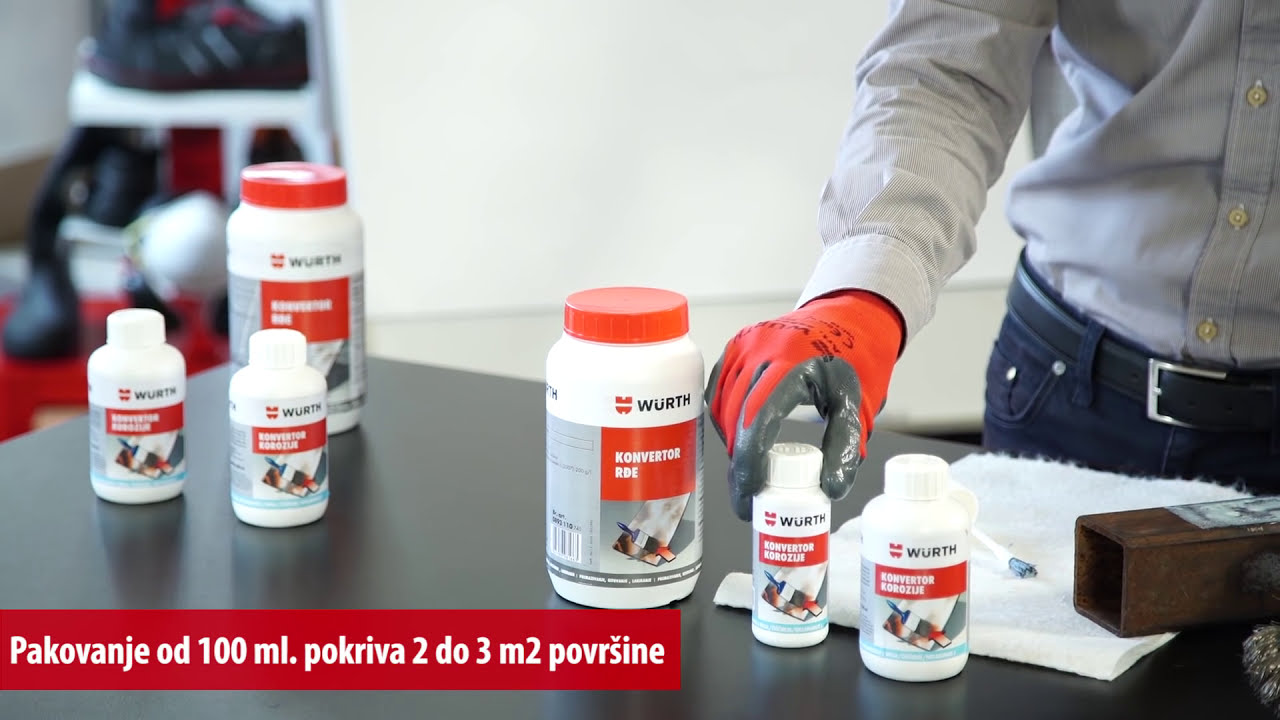 Konvertor korozije, hemijsko sredstvo za trajno neutralisanje korozije | Wurth Srbija