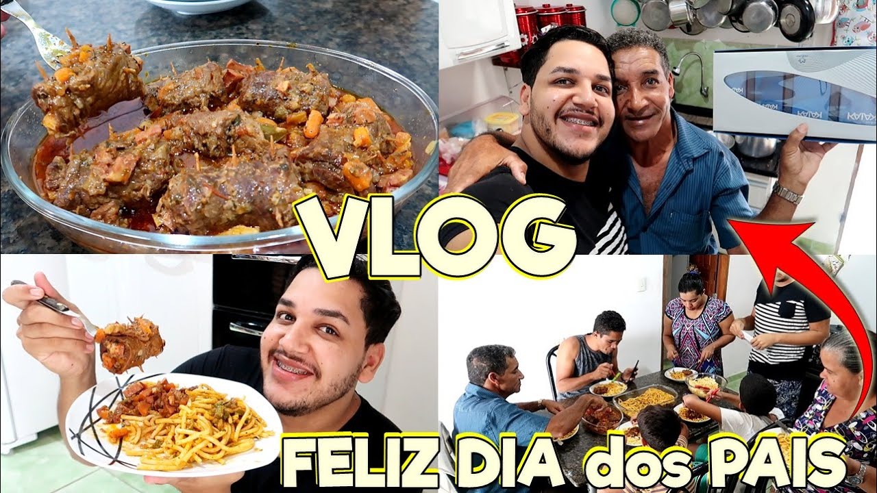FOI O MELHOR DIA DOS PAIS da MINHA VIDA - FIZ UM ALMOÇO ESPECIAL e COMPLETO PARA ELE!!