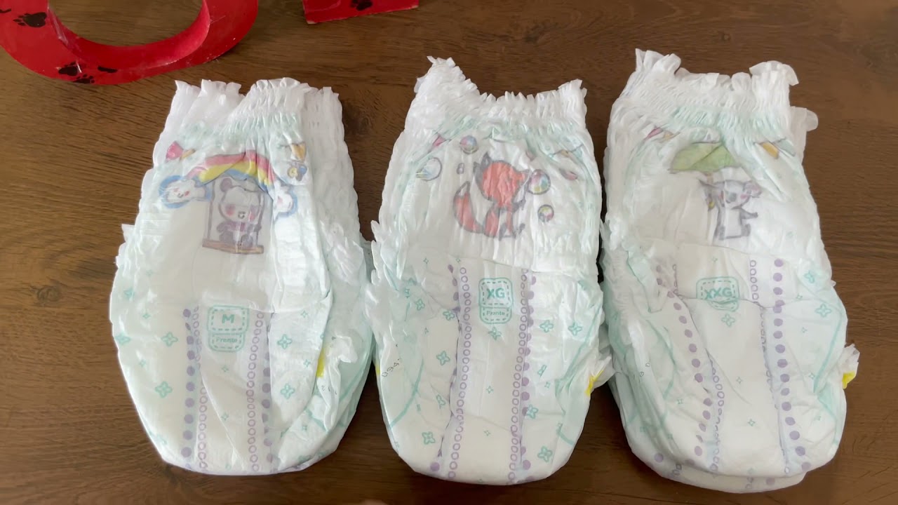 Fralda Pampers Pants ( M, XG e XXG) diferença entre os tamanhos.