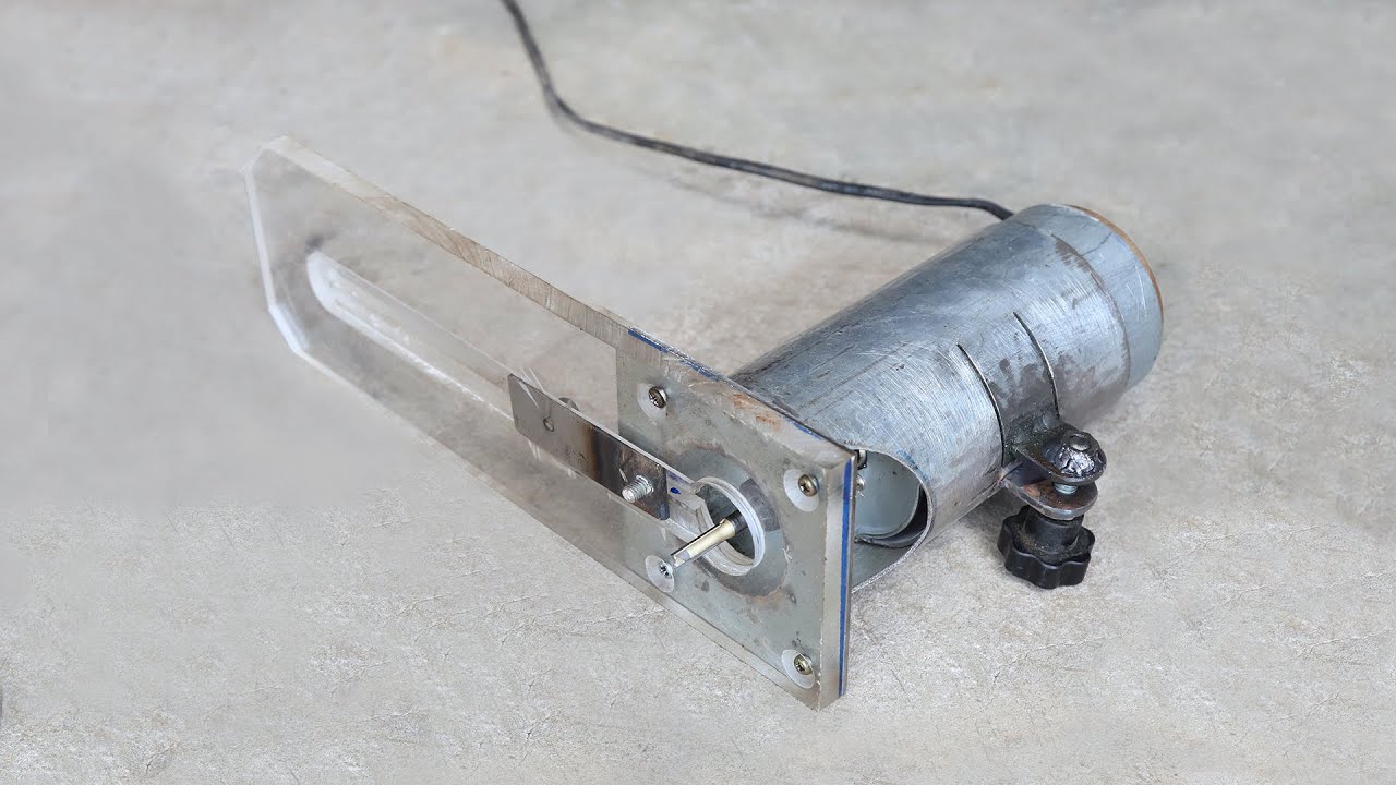 HOMEMADE IDEA | HOW TO MAKE AN ELECTRIC WOOD TRIMMER MACHINE AT HOME