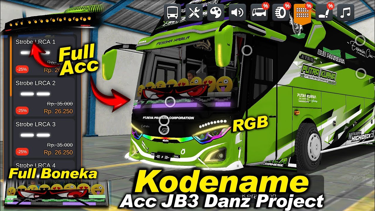 Acc Nya Banyak Coy😱 Kodename Acc JB3 Danz Project BUSSID V4.2
