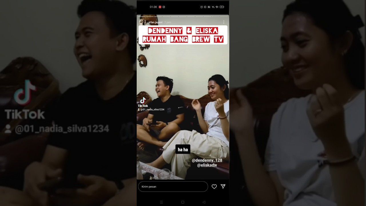 DENDENNY & ELISKA main di rumah BANG BREW TV