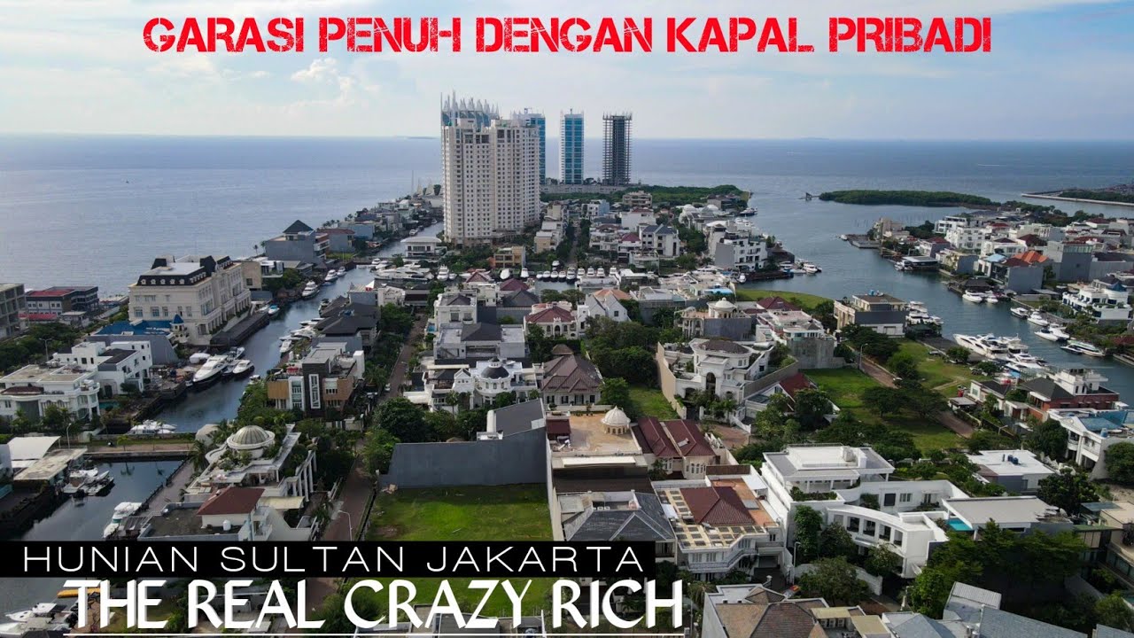 Hunian Sultan Jakarta, Garasi Penuh Dengan Kapal Pribadi di Pantai Mutiara Jakarta Utara