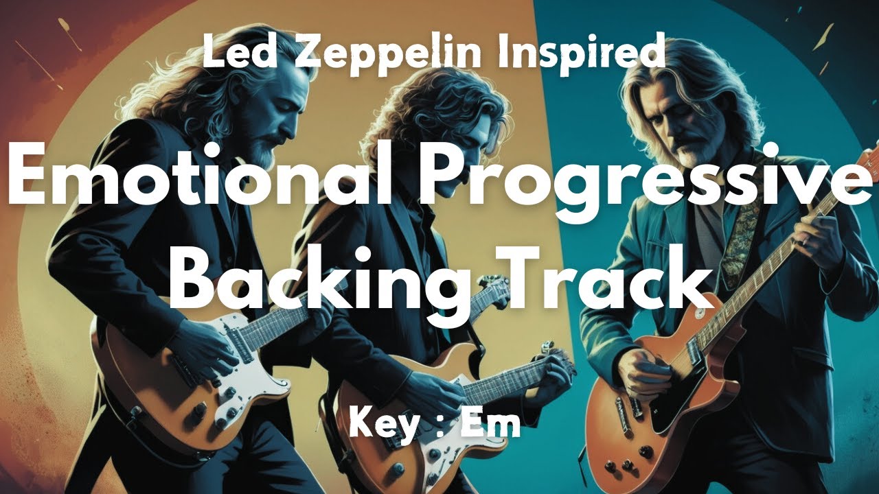 Emotional Progressive Guitar Backing Track in Em | Led Zeppelin Inspired Jam