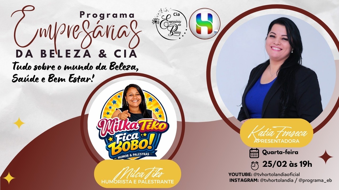KATIA FONSECA recebe a humorista e palestrante MILKA TIKO