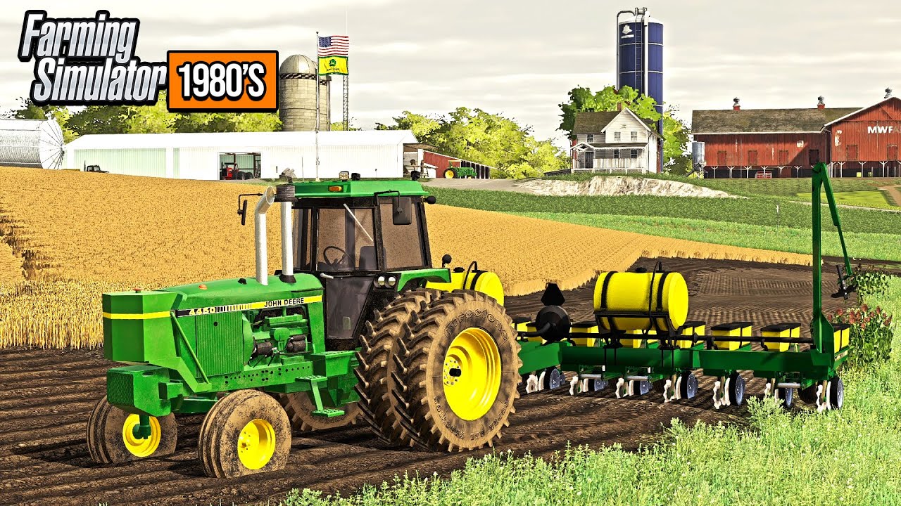 PLANTING, TILING & JD COMBINE PURCHASE ON IOWA FARM! (1980'S ROLEPLAY) | FARMING SIMULATOR