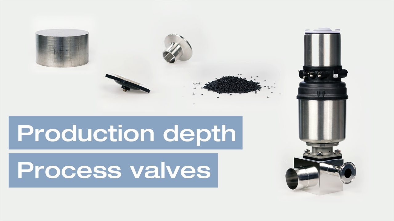 Production depth of hygienic process valves (using the example of diaphragm valves)