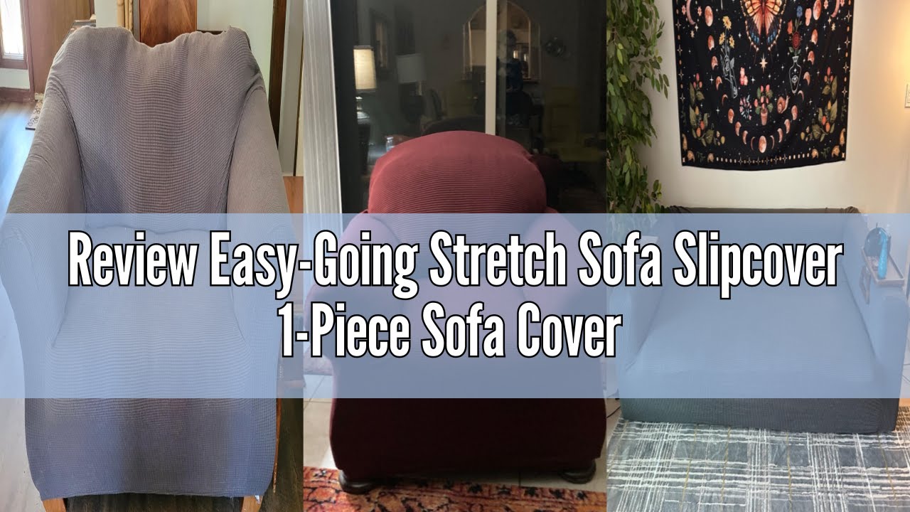 Review Easy-Going Stretch Sofa Slipcover 1-Piece Sofa Cover Furniture Protector Couch Soft with Elas