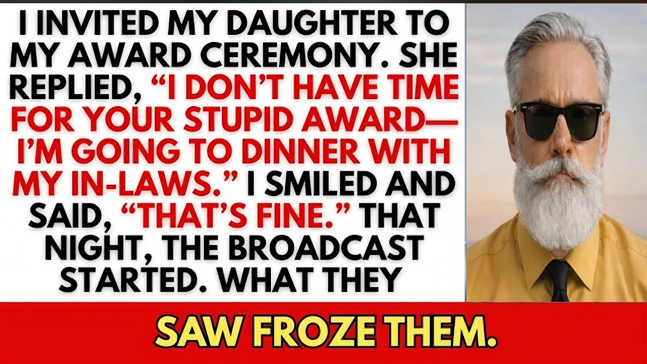 My Daughter Called My Award 