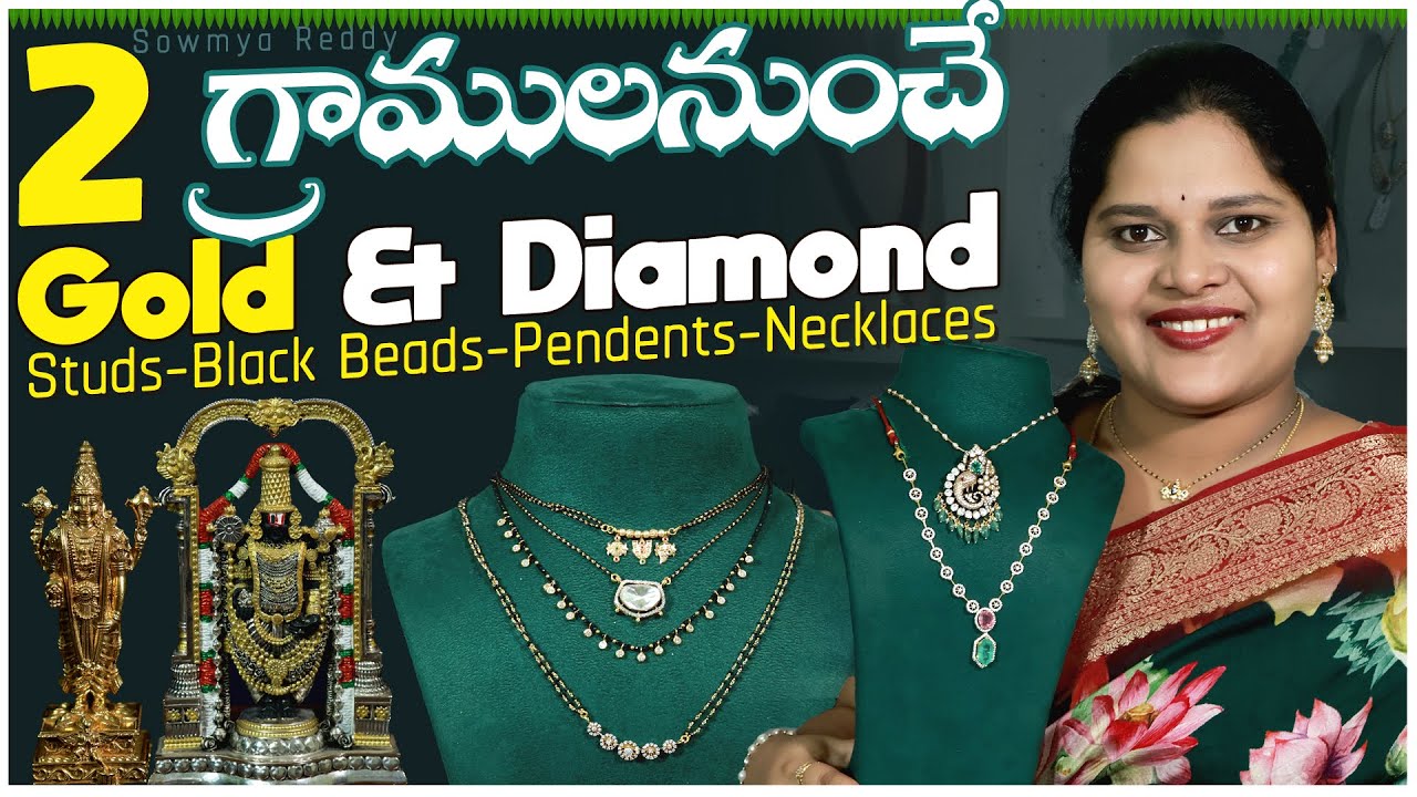 MIND BLOWING Ways to Style LIGHT WEIGHT Black Beads and DIAMOND Jewellery for Any Occasion