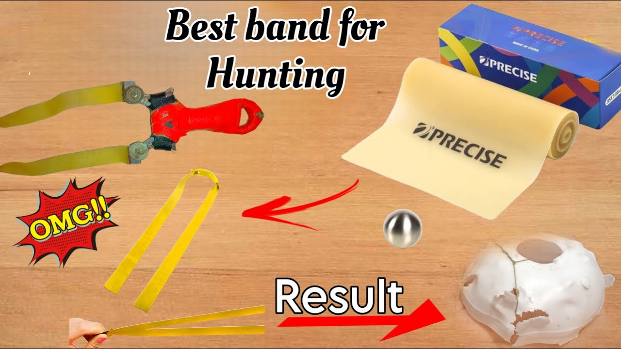 Precise Rubber band | Best Rubber band for long range hunting | how to make slingshot rubbers