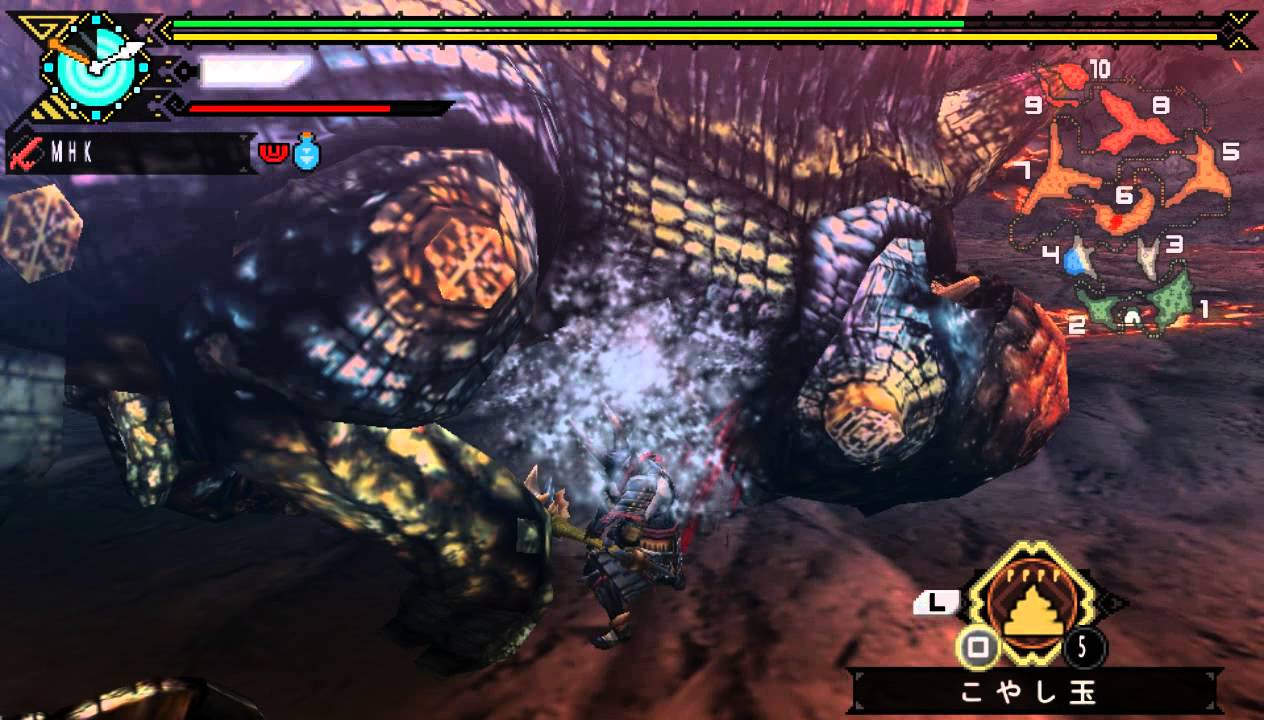 【MHP3 HD Ver.】鋼鎚竜 ウラガンキン亜種 (太刀)