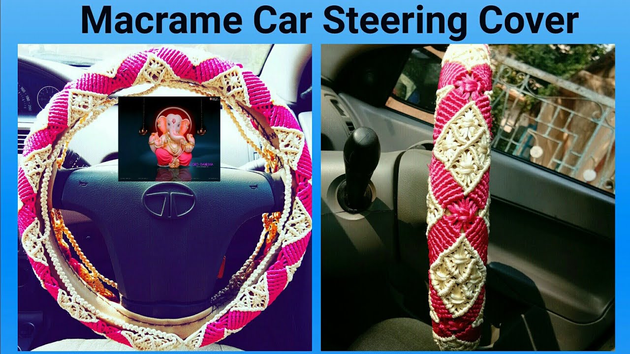 How To Make / Macrame Car Steering Cover / Car Handle Cover  Easy Making