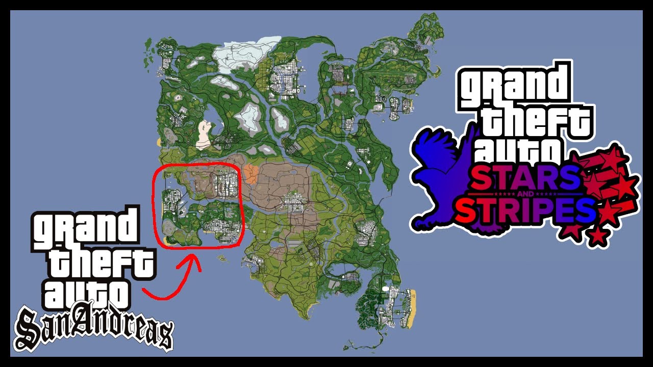 HOW BIG Is This Map!?! | GTA:SA Stars And Stripes Mod Playthrough