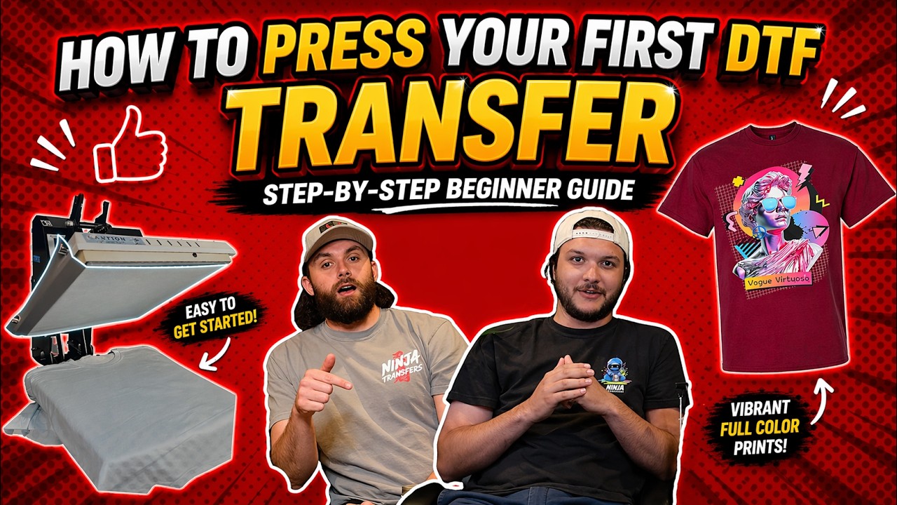 How to Press Your First DTF Transfer | Step-by-Step Beginner Guide