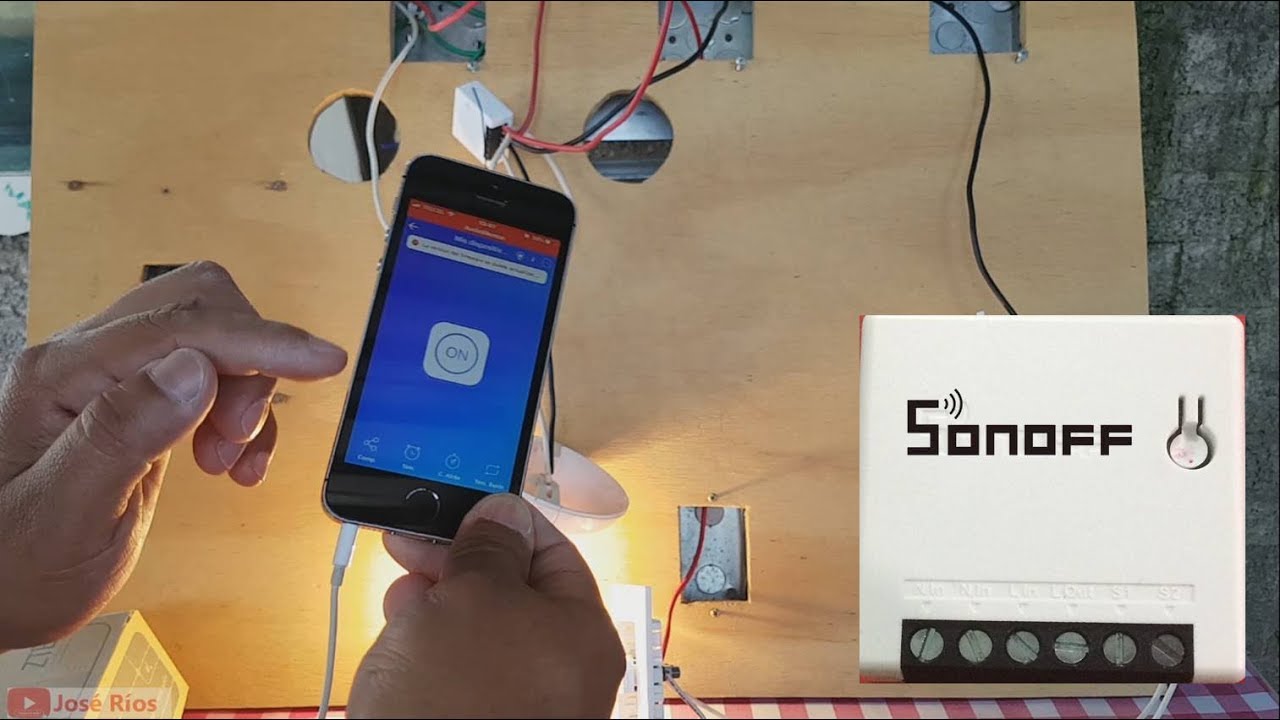 Cómo controlar lamparas desde tu teléfono con SONOFF WIFI MINI  SMART HOME