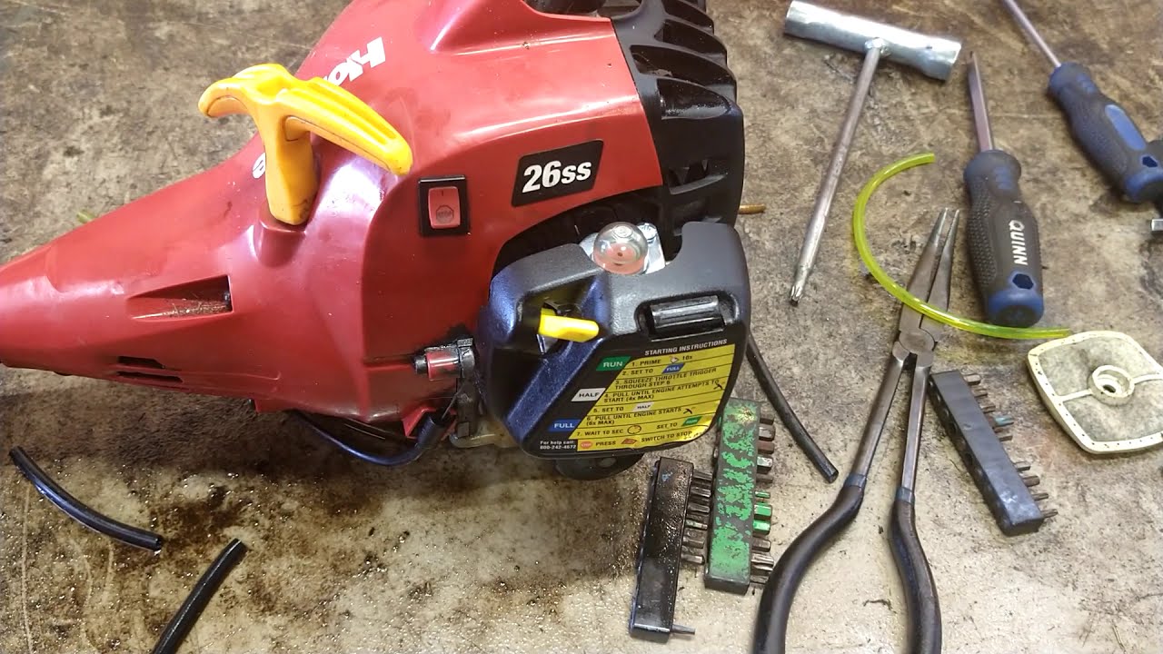homelite 26ss trimmer carburetor adjustment