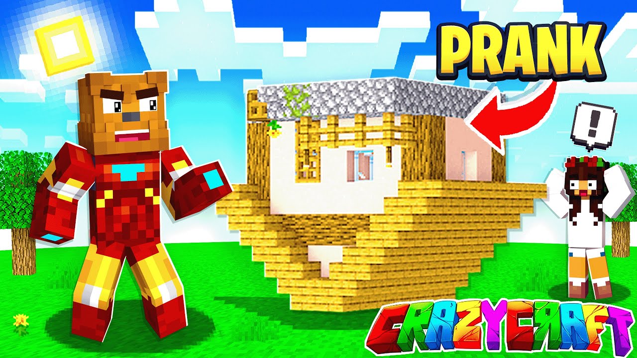 The FUNNIEST Prank In Minecraft Crazy Craft