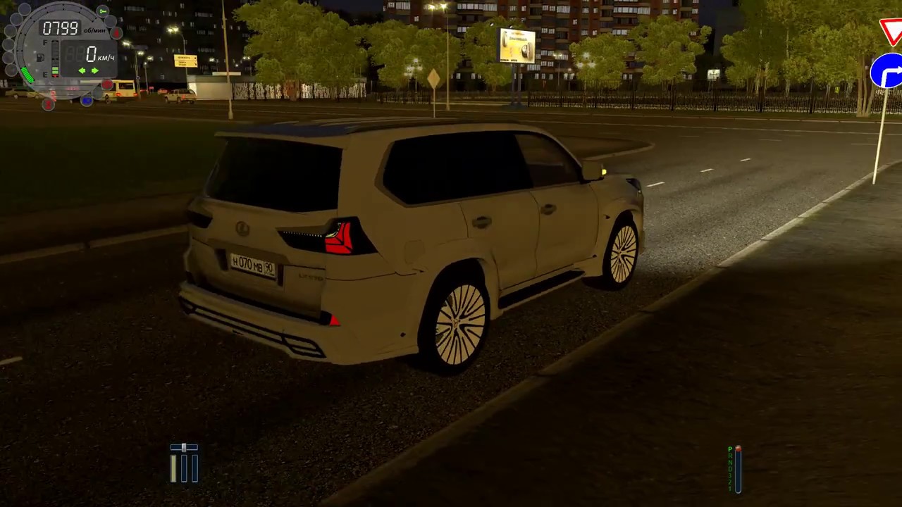 City Car Driving - LEXUS LX570 WALD | Night Driving