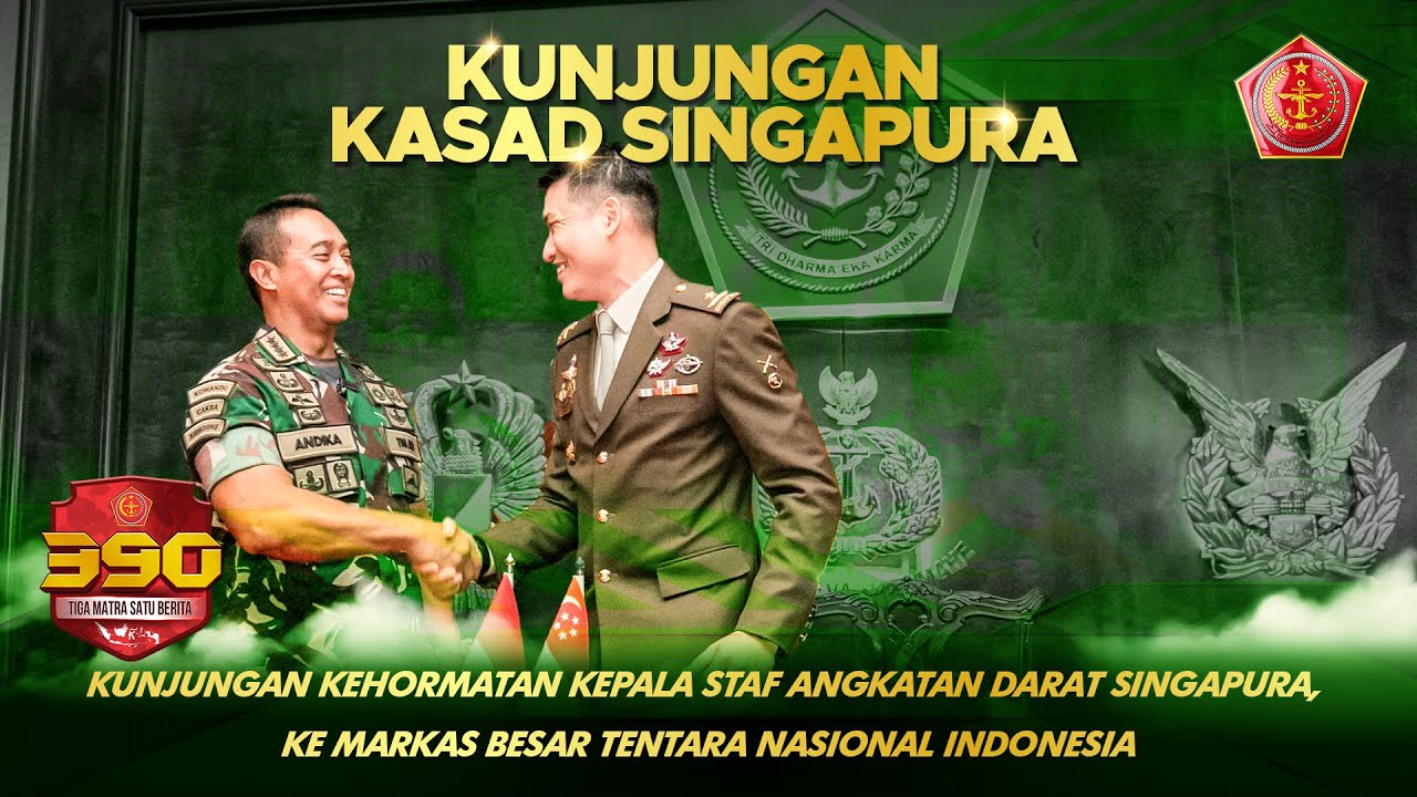 Kunjungan Kehormatan Kepala Staf Angkatan Darat Singapura ke Markas Besar TNI