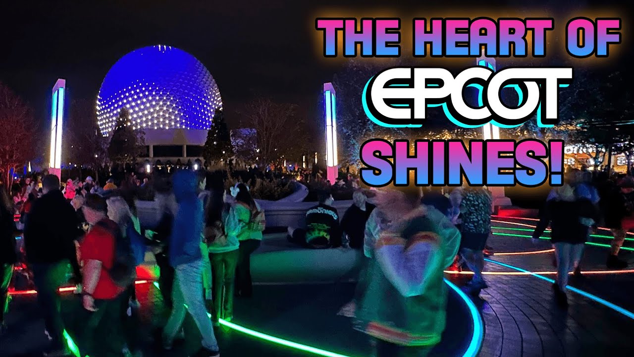 THE HEART OF EPCOT SHINES! Nighttime Tour of World Celebration Gardens