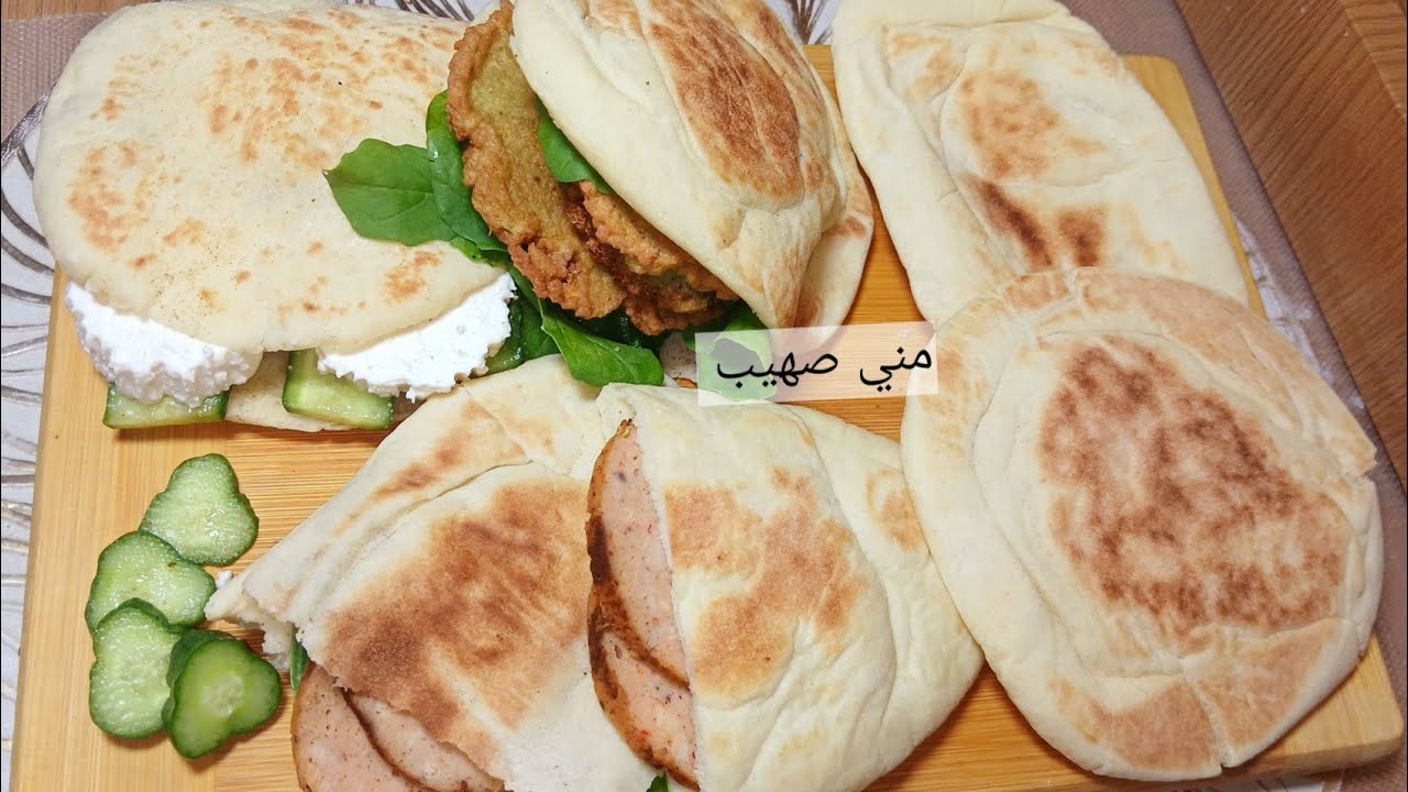 العيش الأبيض الشامي لسندوتشات المدارس والكفتة🥙  بكل أسرار وتكات نجاحه🌮#explore #اكسبلور #shortvideo 