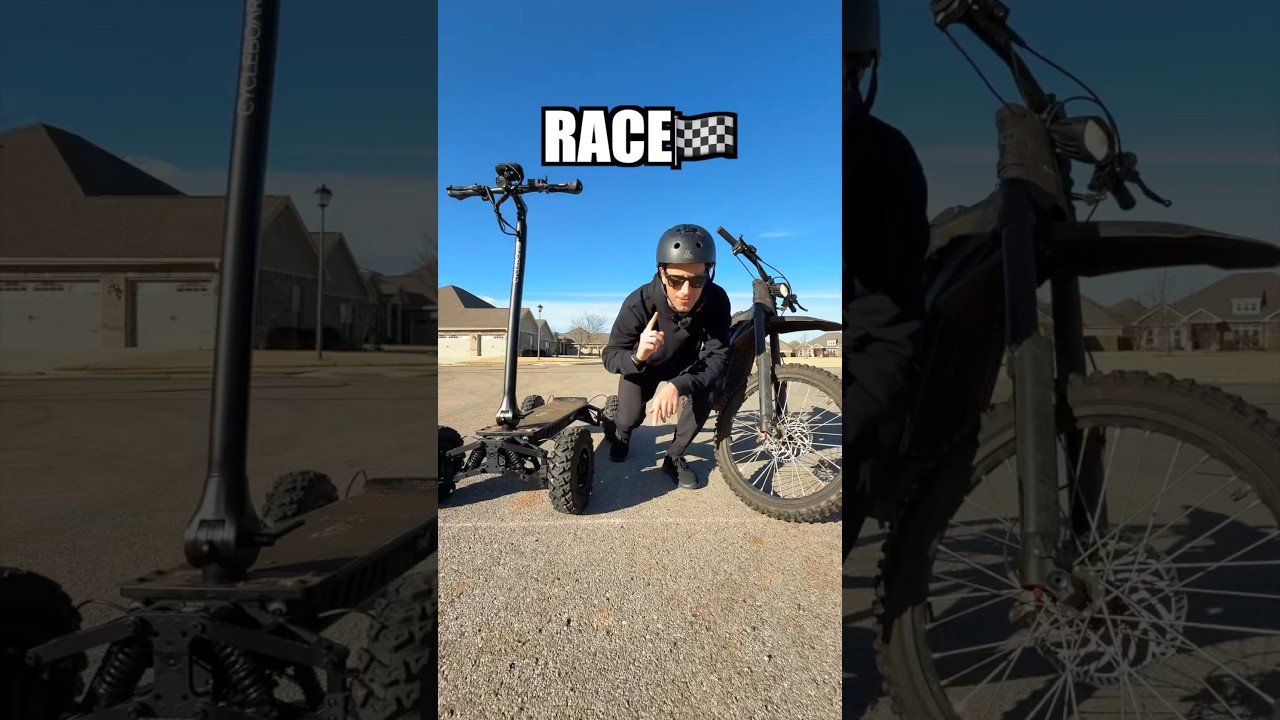 Drag Race! $4,000 CycleBoard X-Quad vs. $4,000 Electric Dirt Bike 🏁