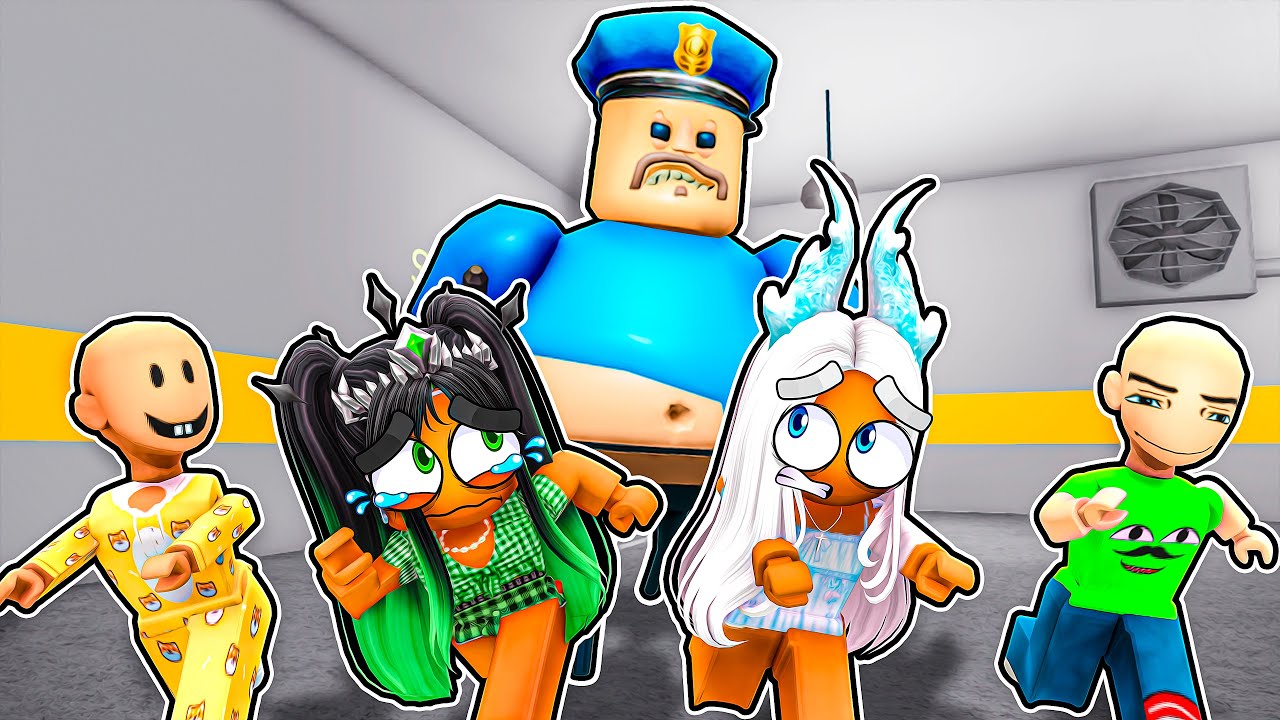 BOBBY PLAYS W/ CRYSTAL AND EMERALD IN BARRY PRISON RUN ROBLOX