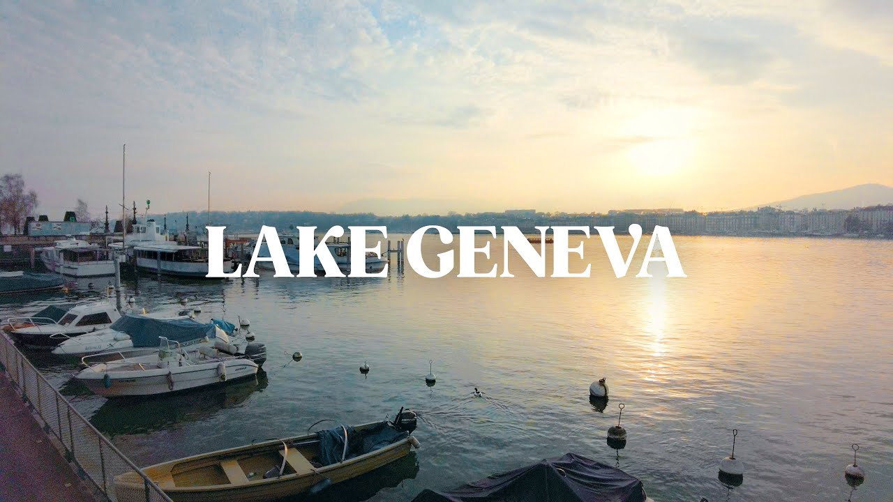 Relaxing Morning Walk 🇨🇭 Lake Geneva, Switzerland 4K Walk