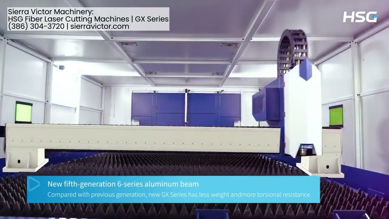 Sierra Victor Machinery: HSG Fiber Laser Cutting Machines | GX Series