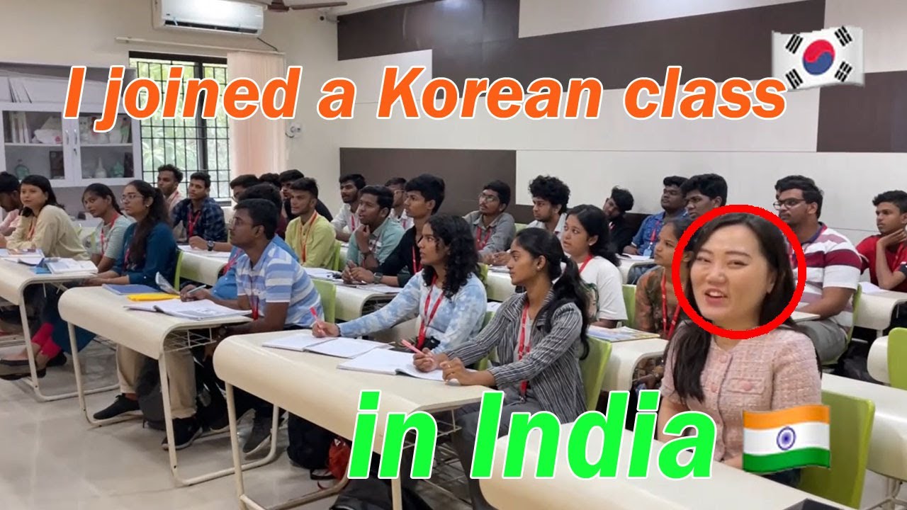 How can study Korean language in India? | A day with Chennai students