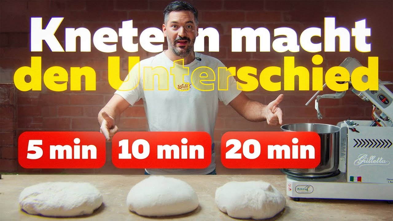 5 Min vs. 10 Min vs. 20 Min – Warum Knetzeit deinen Teig komplett verändert