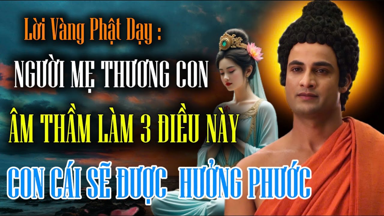 Lời Vàng Phật Dạy : Người Mẹ Thương Con, Âm Thầm Làm 3 Điều Này - Con Cái Sẽ Được Hưởng Phước