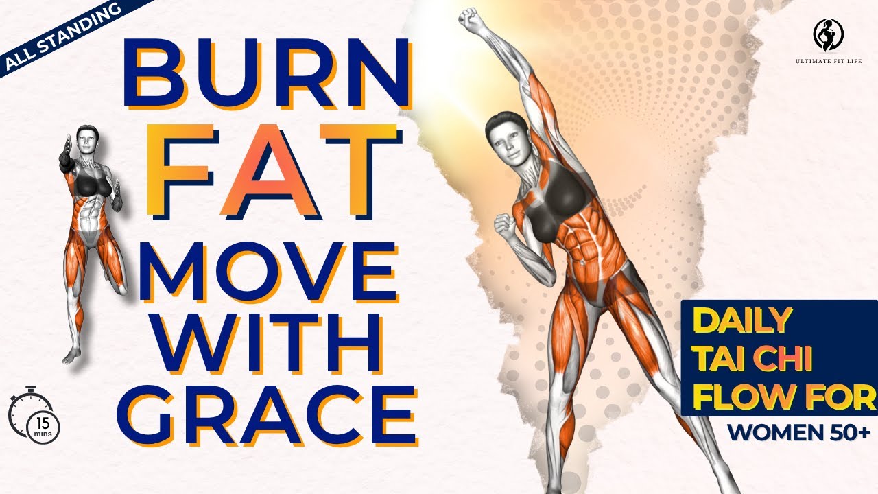 15-Min Daily Tai Chi Fat-Burn Flow | Standing Workout for Women 50+
