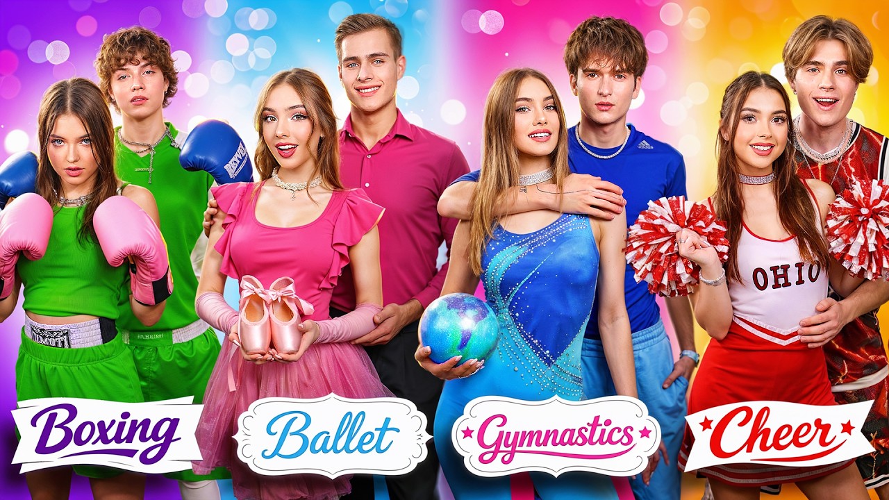 Bailarina vs Líder de Torcida vs Ginasta vs Boxeadora! Quem Tem o Melhor Namorado?