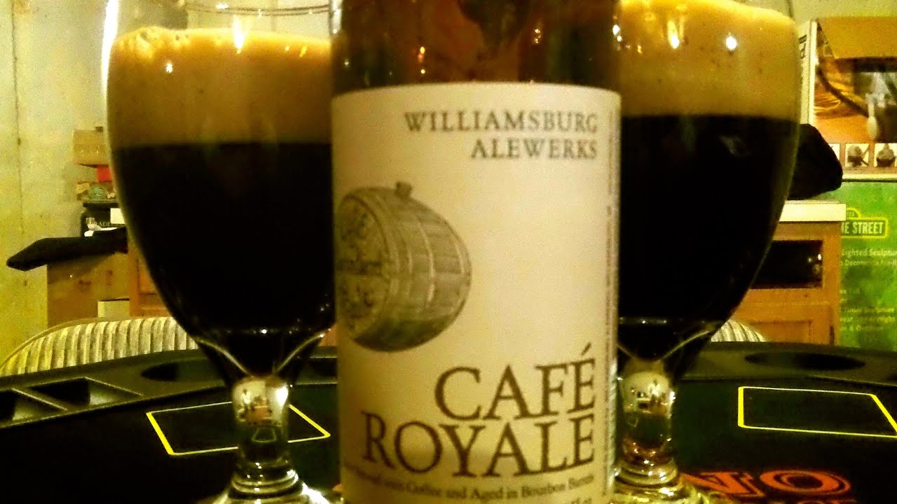 Williamsburg Alewerks Cafe Royale - Barrel Aged Milk Stout (8.0% ABV ) DJs BrewTube Beer Review #469
