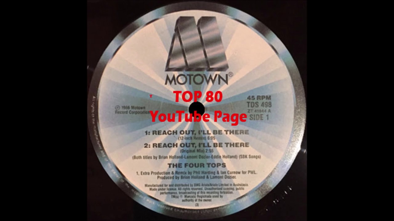 The Four Tops - Reach Out I'll Be There (A P.Harding & I.Curnow 88' 12''-Inch Remix)