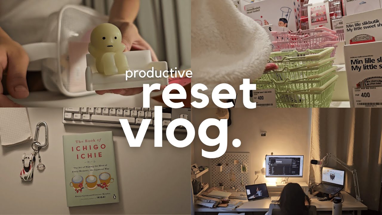 productive reset vlog ✩🎧📑 college prep, movies, books, dorm packing