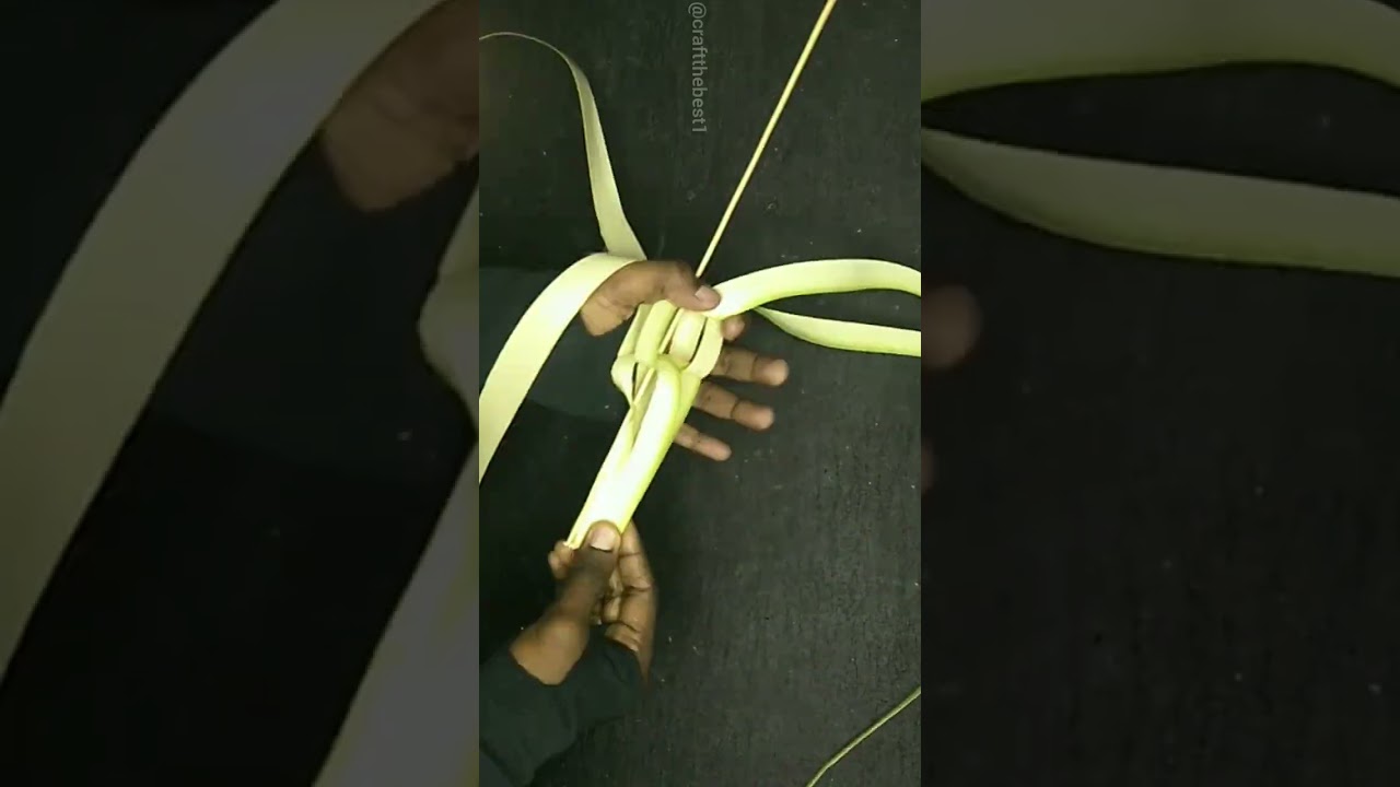 Palm Leaf Cross/Palm Leaf Craft/Coconut Leaf Craft/Leaf Craft #shorts #youtubeshorts #diy