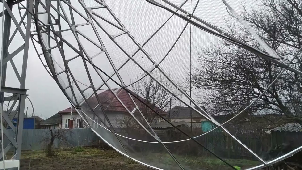 5 m dish for EME 1296 Mhz  first CW QSO and hunting