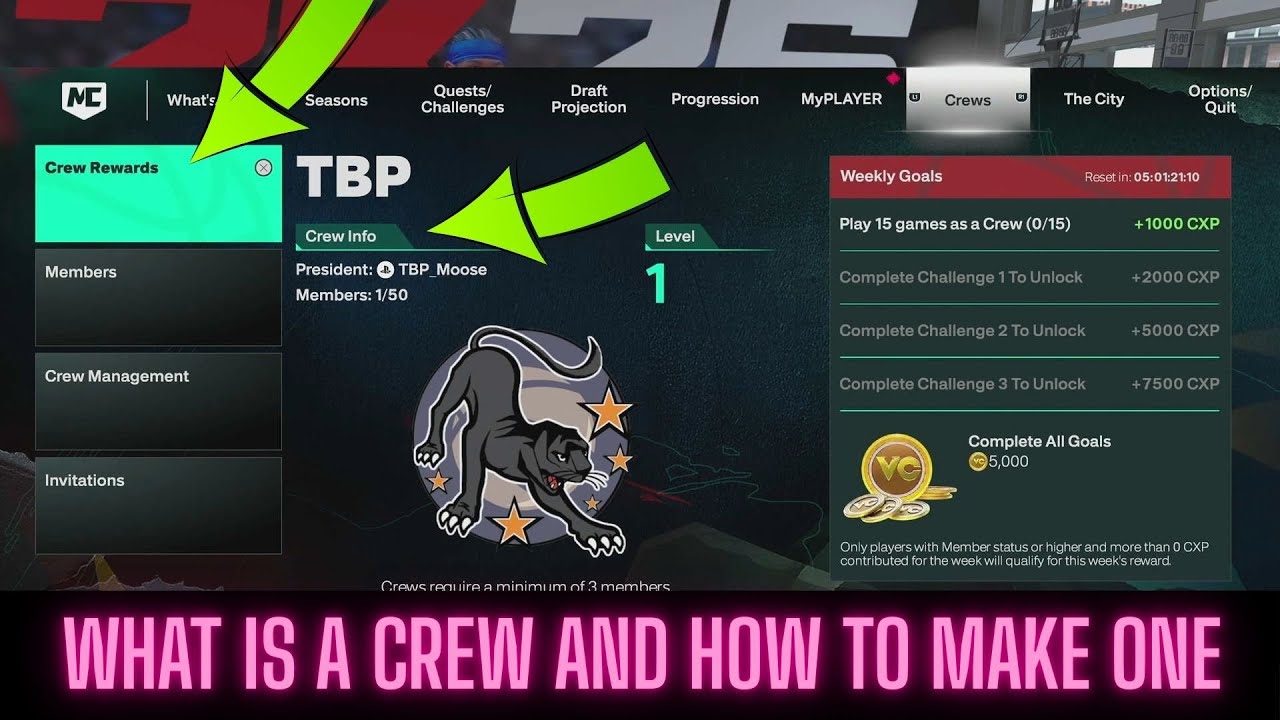 HOW TO CREATE A CREW WHAT IS A CREW AND CREW REWARDS IN NBA 2K26