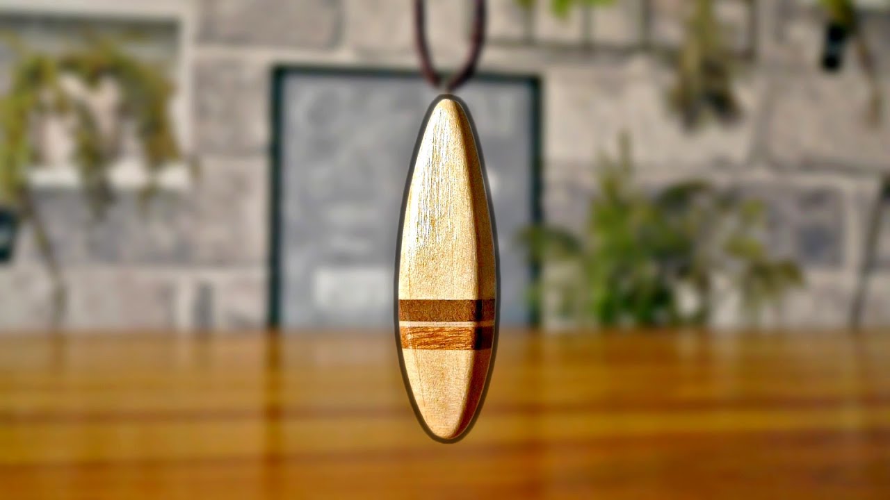 How to make a simple birch and mahogany necklace - tutorial