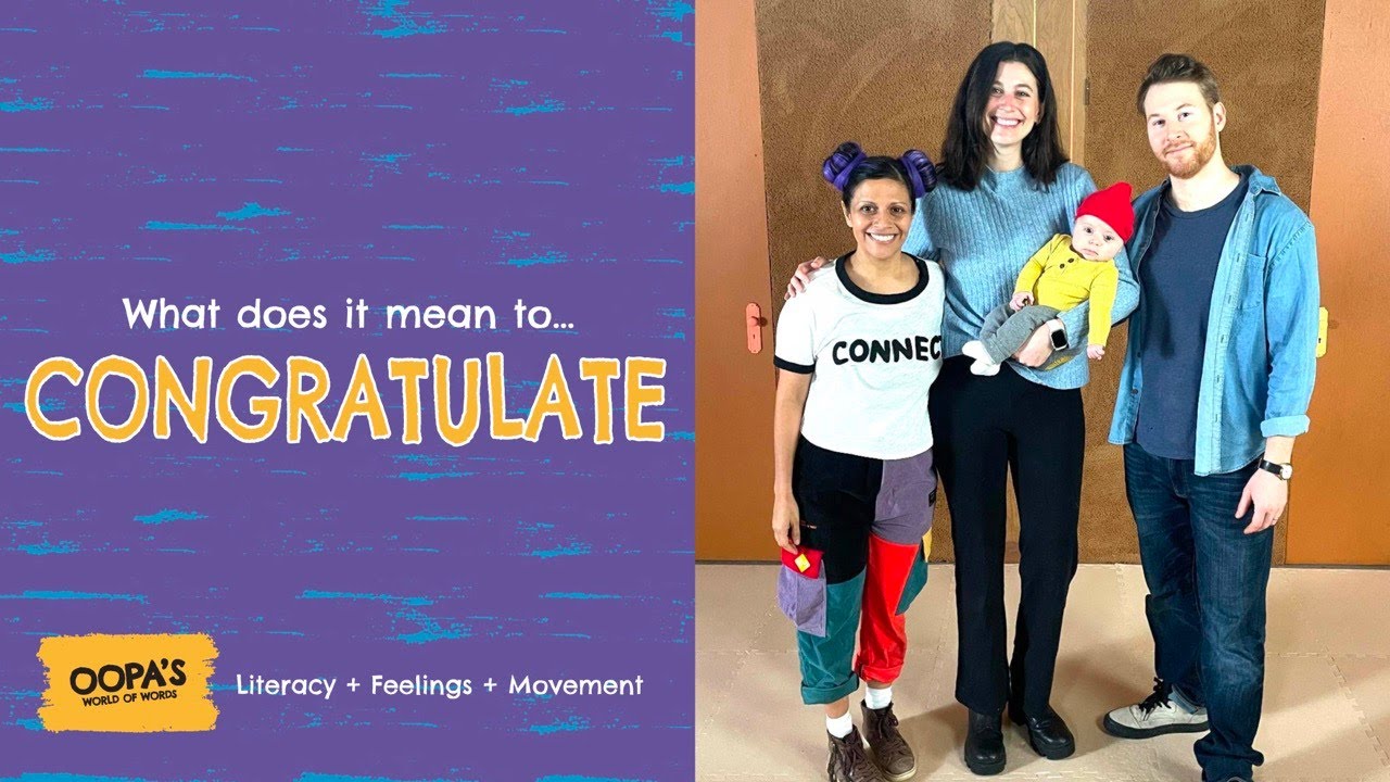 What does it mean to CONGRATULATE? | Kids learning videos for PreK, Kindergarten, Elementary