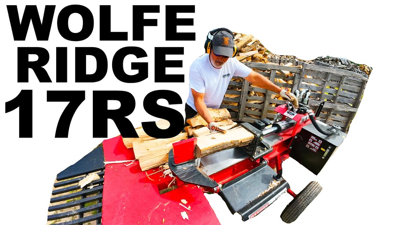 FIREWOOD SPLITTING WOLFE RIDGE 17RS AUTO-CYCLE IS AWESOME!