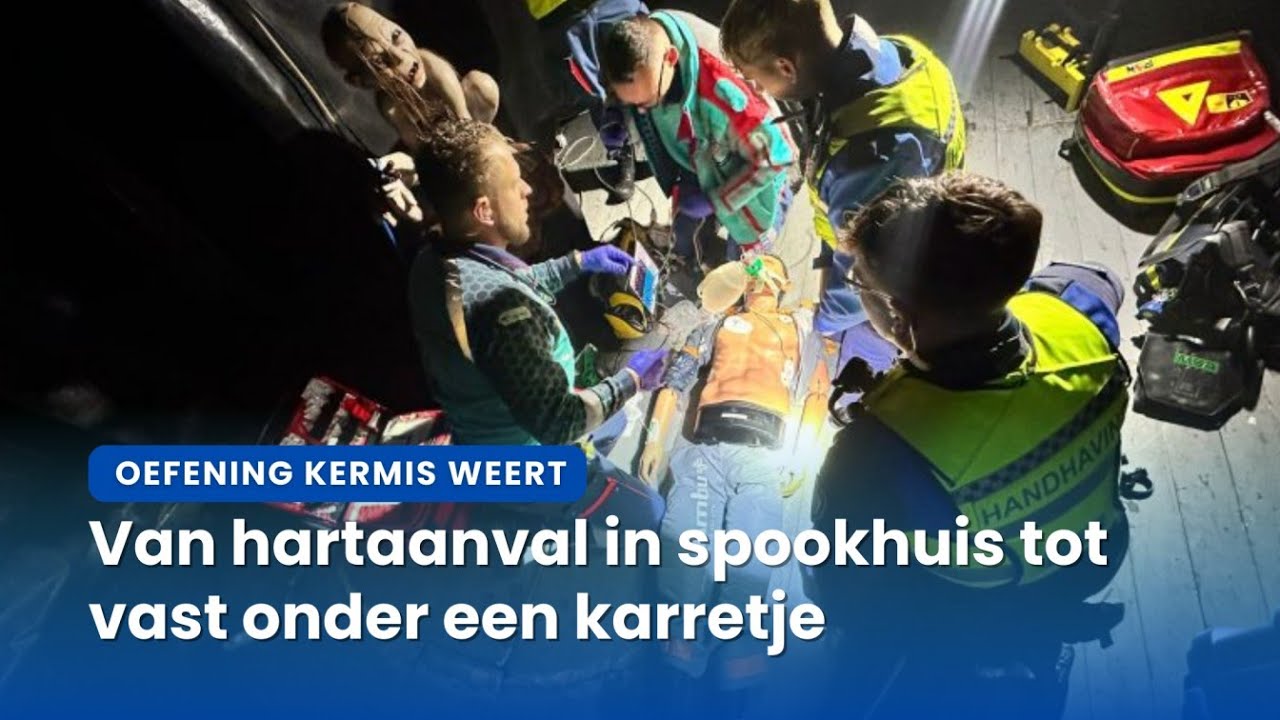 Hulpdiensten oefenen met realistisch scenario op kermis Weert