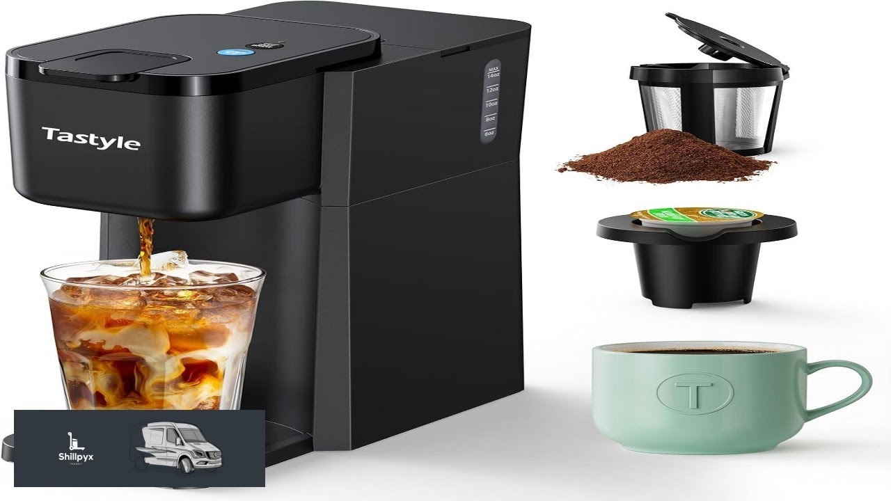 Mini Hot and Iced Coffee Maker Single Serve for K Cup