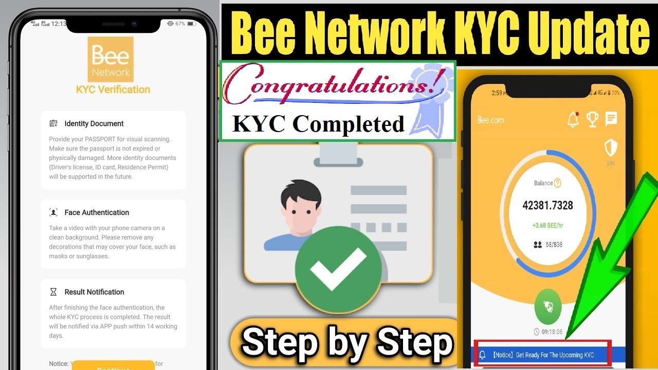How to complete Bee Network KYC Official Verifications || Bee Network Mining App KYC Official Update