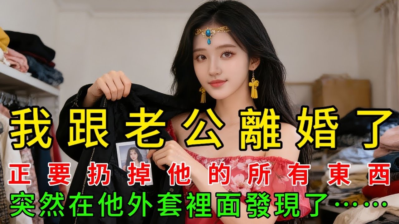 我跟老公離婚了，正要扔掉他的所有東西，突然在他外套裡面發現了……
