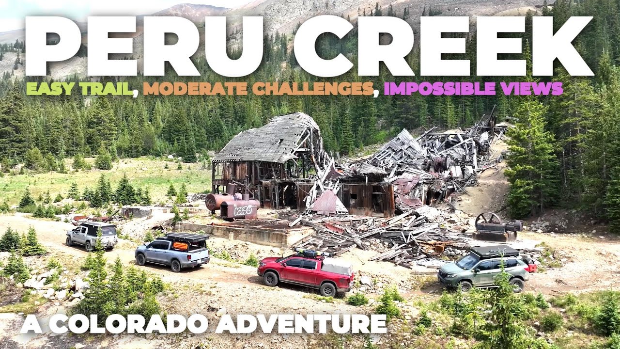 PERU CREEK (Colorado):  Easy trail with an obstacle IMPOSSIBLE for AWD
